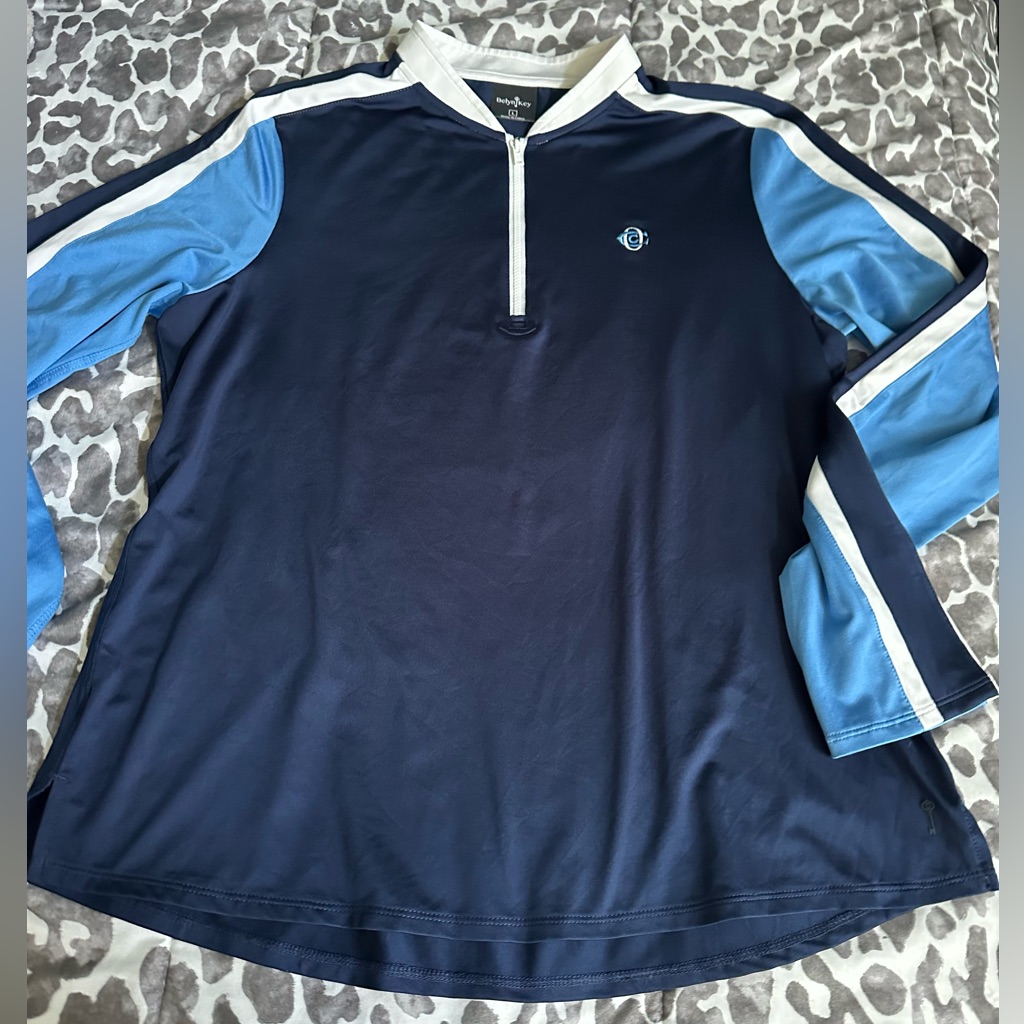 Belyn Key Golf L/S Top 1/4 Zip Sz Lg